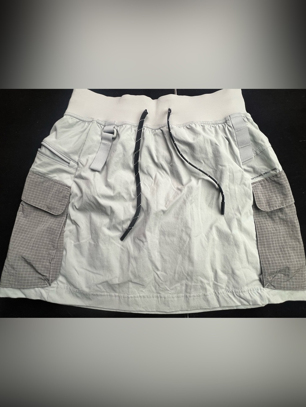 Lululemon Athletica shorts Light Gray Cargo Mini Skirt with Utility Pockets